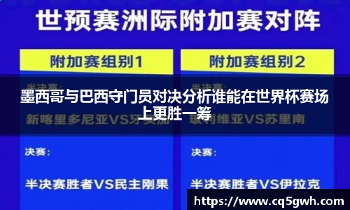 TOP1体育官网墨西哥与巴西守门员对决分析谁能在世界杯赛场上更胜一筹